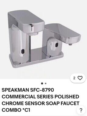 Polished Chrome Sensor Soap Faucet Combo - Chrome
